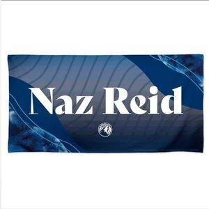 Naz Reid Towel NBA Minnesota Timberwolves Basketball Navy Blue Beach Towel One S